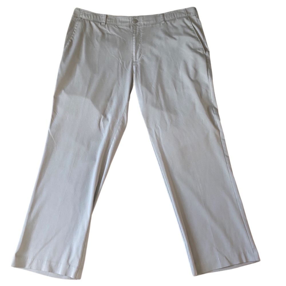 PRO TOUR Flat Front Comfort Stretch Tech Pants in Size 40x30 (2) pair Blue/Tan